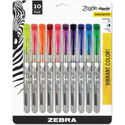 Chisel Marker Point - Assorted Ink - Water Based - Clear Barrel - 10 / Set