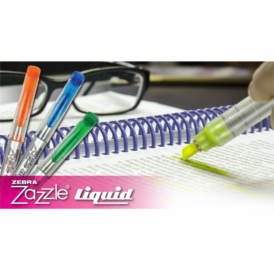 Chisel Marker Point - Assorted Ink - Water Based - Clear Barrel - 10 / Set