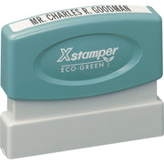 Custom Message Stamp - 0.12" Impression Width x 2.37" Impression Length - 50000 Impression(s) - Recycled - 1 Each