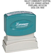 Custom Message Stamp - 0.50" Impression Width x 1.62" Impression Length - 50000 Impression(s) - Recycled - 1 Each