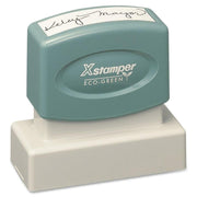 Custom Message Stamp - 0.69" Impression Width x 1.93" Impression Length - 50000 Impression(s) - Recycled - 1 Each