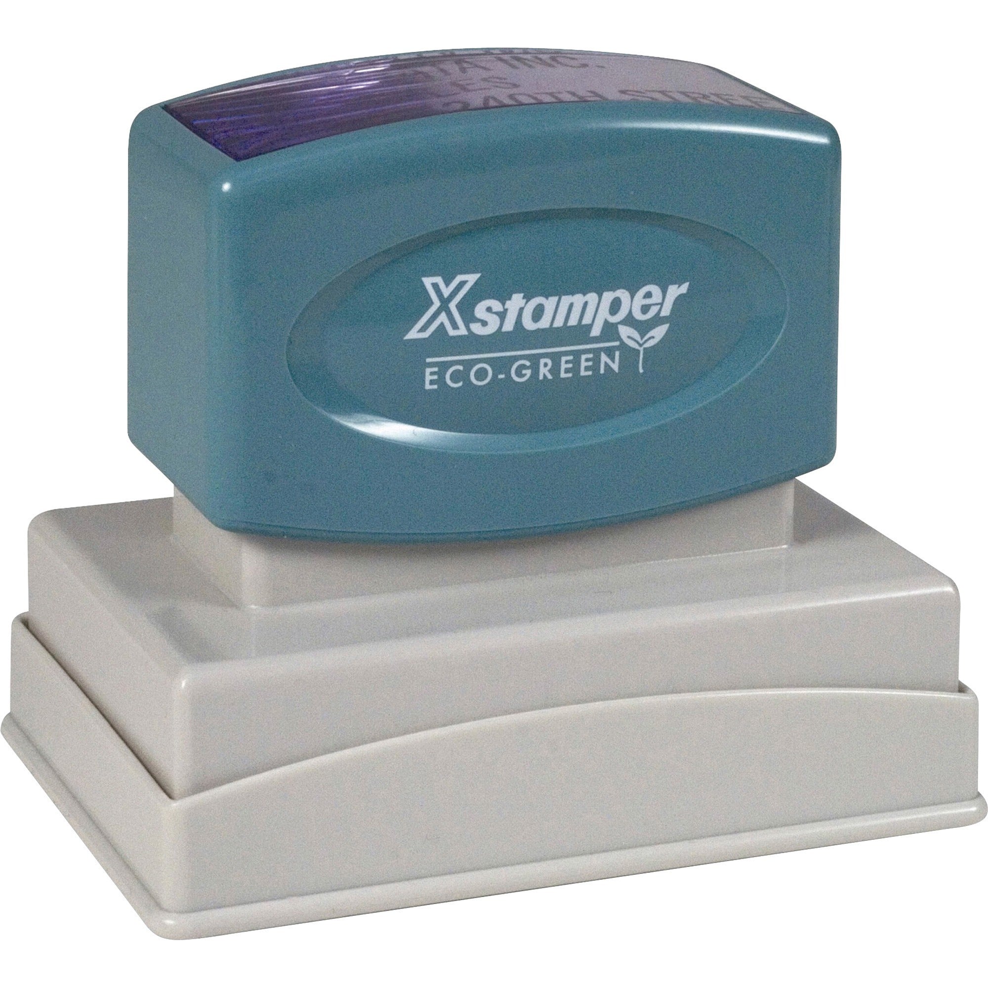 Custom Message Stamp - 1.50" Impression Width x 2.50" Impression Length - 50000 Impression(s) - Recycled - 1 Each