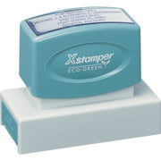Custom Message Stamp - 0.88" Impression Width x 2.75" Impression Length - 50000 Impression(s) - Recycled - 1 Each