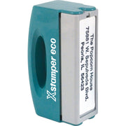 Custom Message Stamp - 0.50" Impression Width x 2" Impression Length - 50000 Impression(s)Plastic - Recycled - 1 Each
