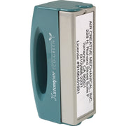 Custom Message Stamp - 0.62" Impression Width x 2.44" Impression LengthPlastic - Recycled - 1 Each