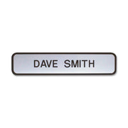 Xstamper Designer Framed Wall/Door Sign - 8" Width x 2" Height - Wall Mountable - Mounting Hardware - Outdoor - Plastic - Black - 1 Each