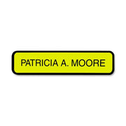 Xstamper Designer Framed Wall/Door Sign - 10" Width x 2" Height - Wall Mountable - Plastic - Black - 1 Each