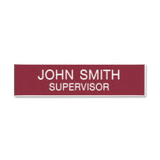 Xstamper Xecutives Name Badges - 3" Width x 0.8" Height - Plastic - 1 Each