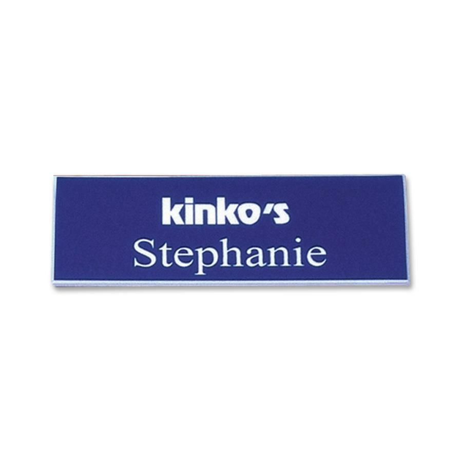 Xstamper Standard Logo Name Badges - 3" Width x 0.8" Height - Plastic - 1 Each