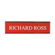 Xstamper Framed Standard Aluminum Wall Sign - 8" Width x 2" Height - Wall Mountable - Indoor, Outdoor - Aluminum - Silver - 1 Each
