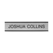 Xstamper Framed Standard Aluminum Wall Sign - 10" Width x 2" Height - Wall Mountable - Indoor, Outdoor - Aluminum - Black - 1 Each