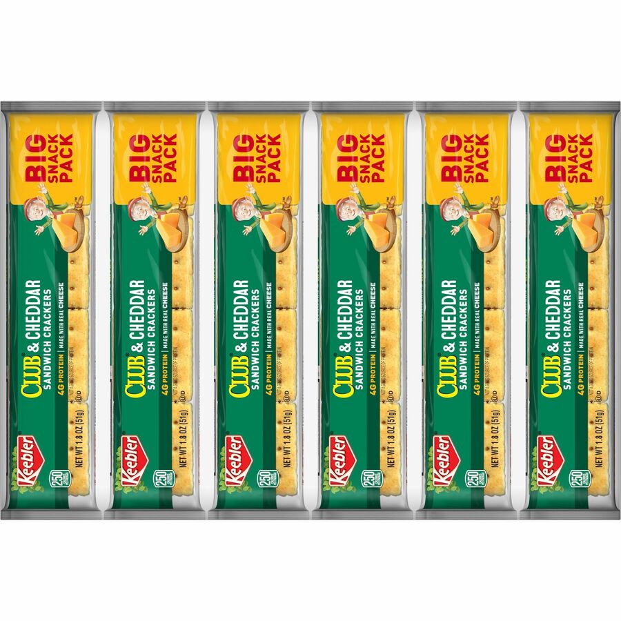 Cheese, Club and Cheddar - 1.35 lb - 12 / Box