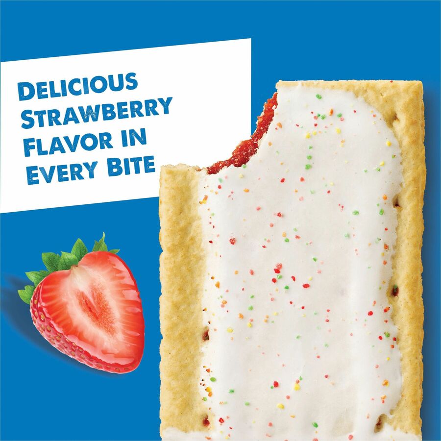Strawberry, Frosted Strawberry - 1 - 1.37 lb - 2/Pack - 6 / Box