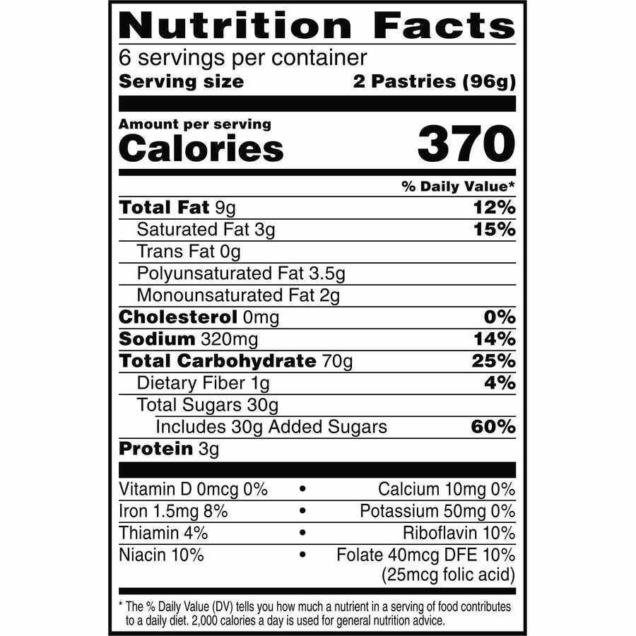 Strawberry, Frosted Strawberry - 1 - 1.37 lb - 2/Pack - 6 / Box