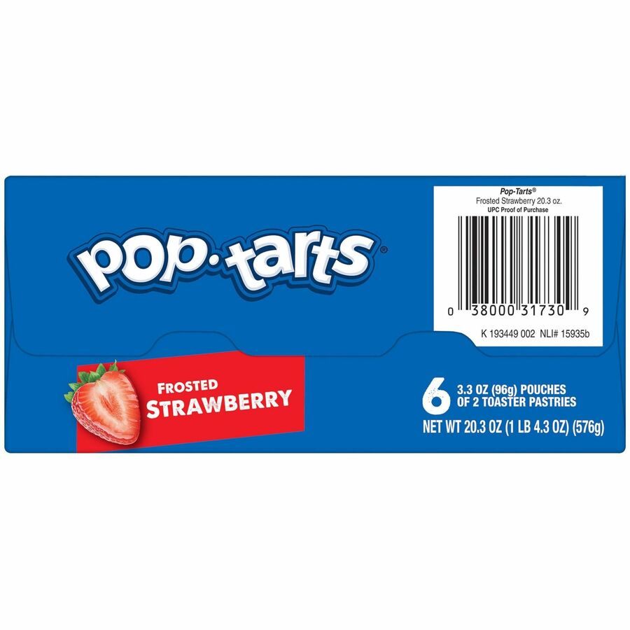 Strawberry, Frosted Strawberry - 1 - 1.37 lb - 2/Pack - 6 / Box