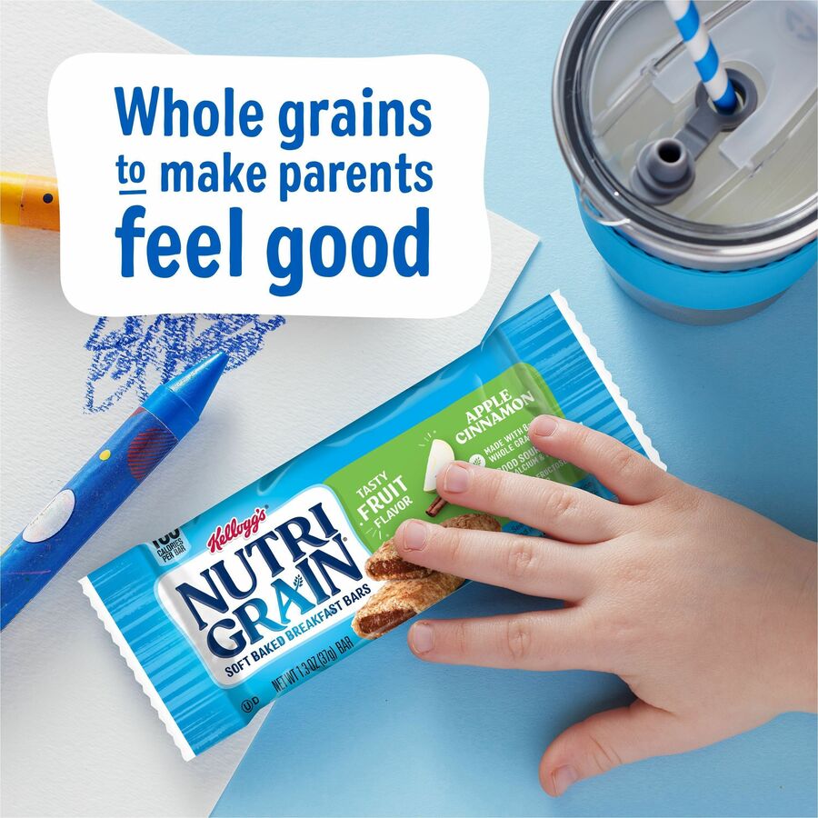 Nutri-Grain Keebler Fruity Cereal Bars - Low Fat - Apple Cinnamon - 1.30 oz - 16 / Box
