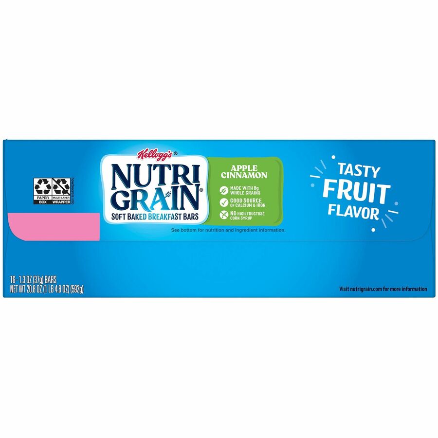 Nutri-Grain Keebler Fruity Cereal Bars - Low Fat - Apple Cinnamon - 1.30 oz - 16 / Box