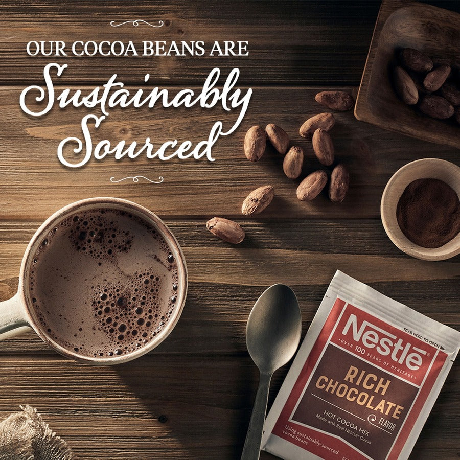 Nestle&reg; Rich Chocolate Single-Serve Hot Cocoa Packets - Powder - 0.71 oz - 50 / Box