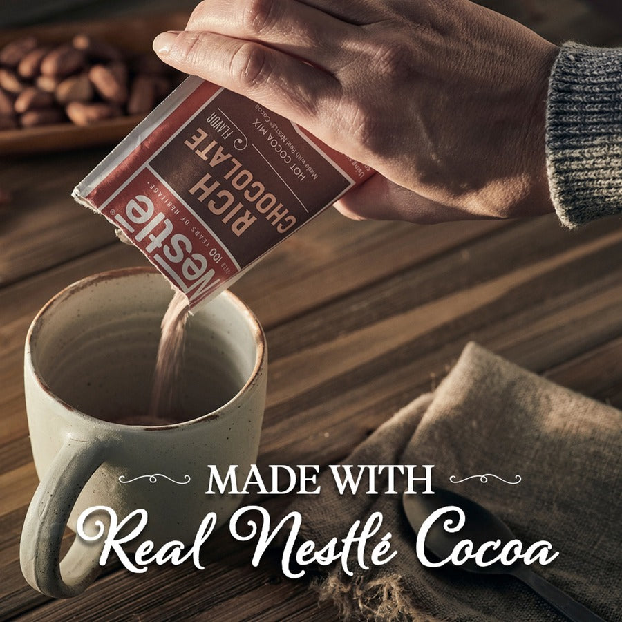 Nestle&reg; Rich Chocolate Single-Serve Hot Cocoa Packets - Powder - 0.71 oz - 50 / Box