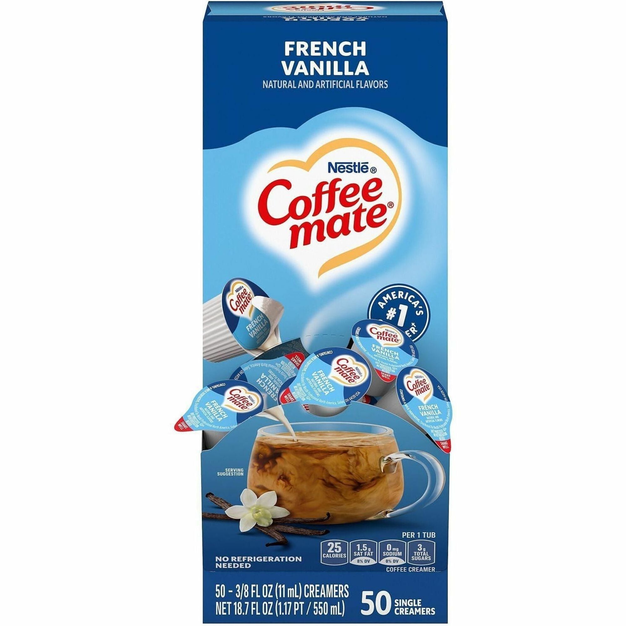 Coffee mate French Vanilla Nondairy Liquid Creamer Singles