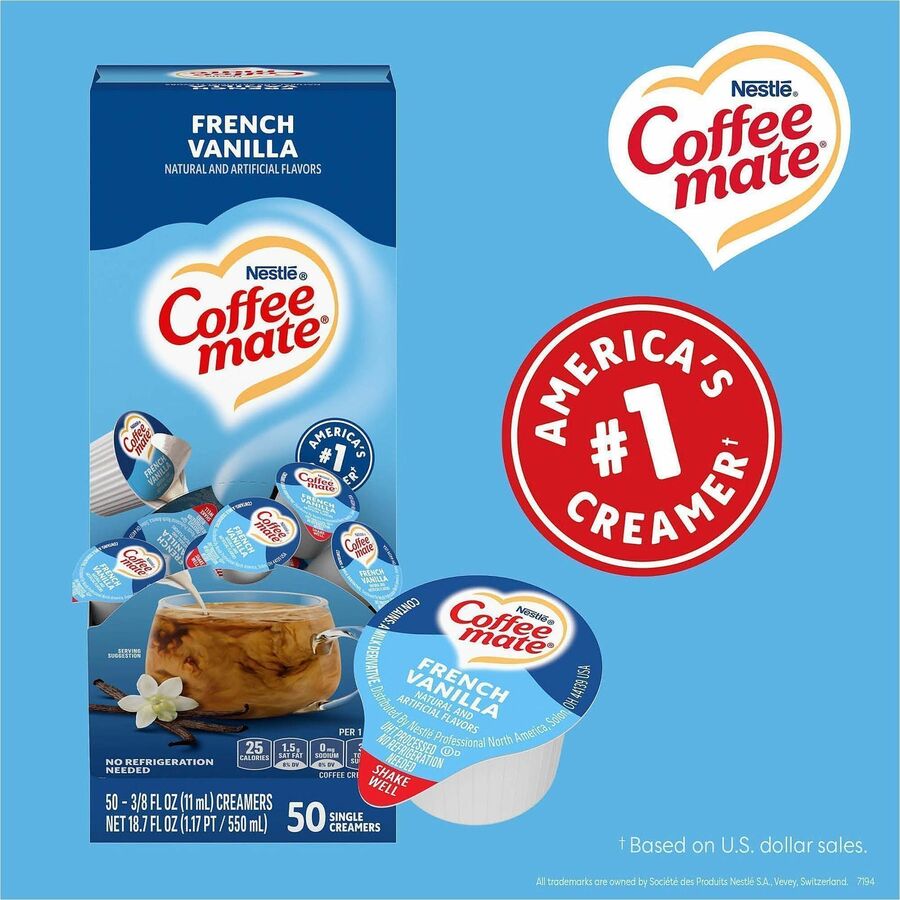 Coffee mate French Vanilla Nondairy Liquid Creamer Singles