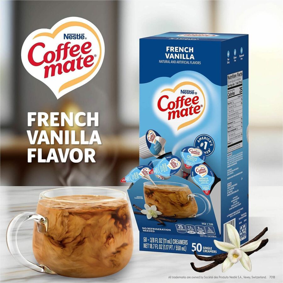 Coffee mate French Vanilla Nondairy Liquid Creamer Singles