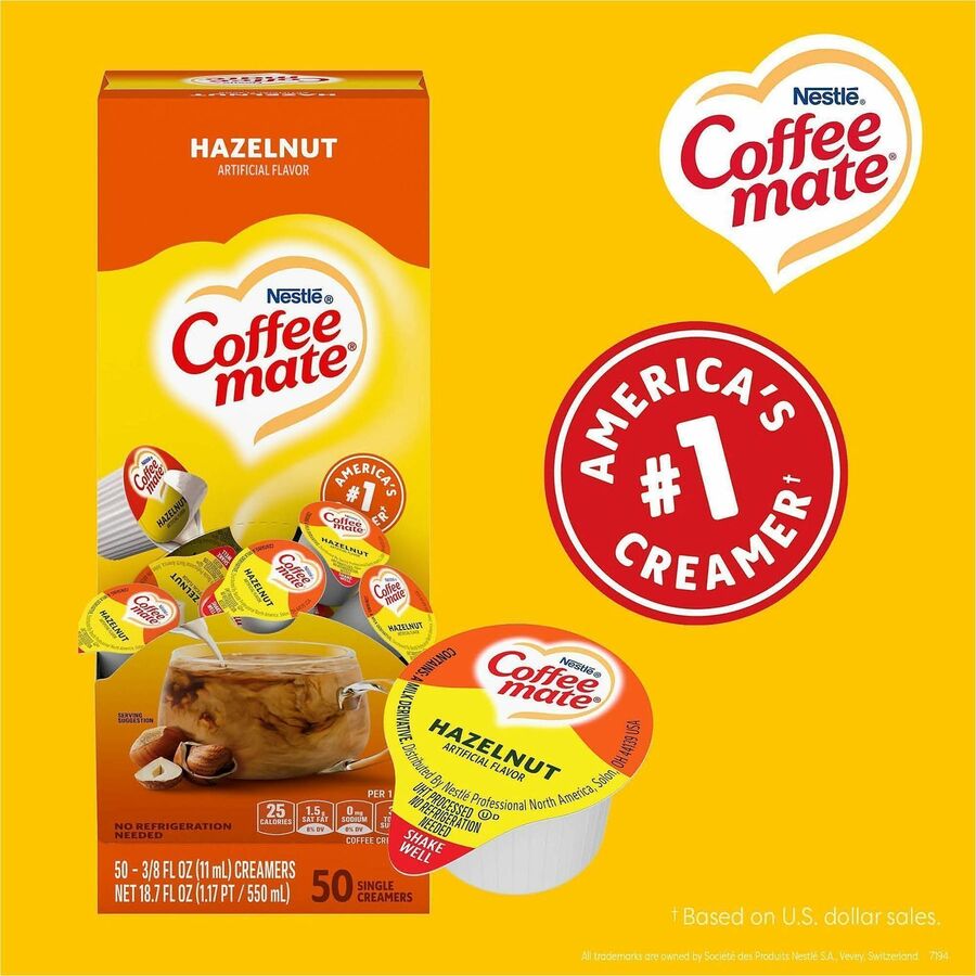 Coffee mate Hazelnut Nondairy Liquid Creamer Singles