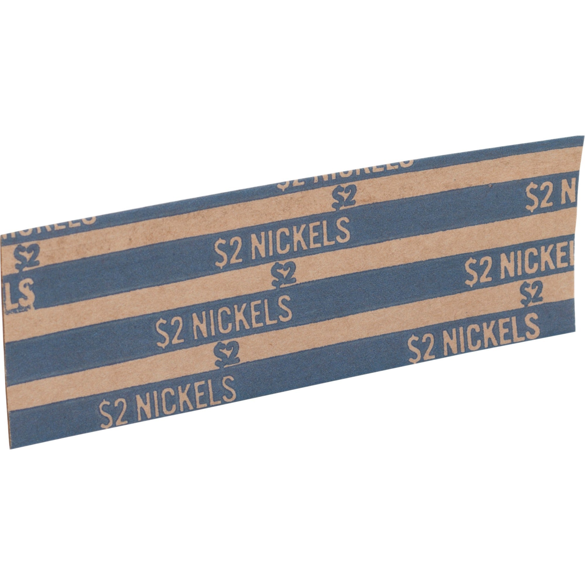Sparco Flat Coin Wrappers - 1000 Wrap(s) - Total $2.00 in 40 Coins of 5¢ Denomination - 60 lb Basis Weight - Kraft - Blue - 1000 / Pack