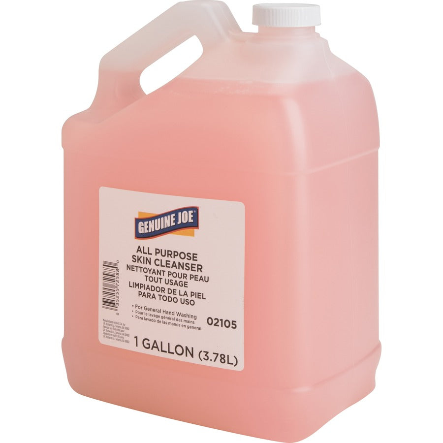 Genuine Joe All Purpose Skin Cleanser - 1 gal - Hand, Skin - Pink - 1 Each