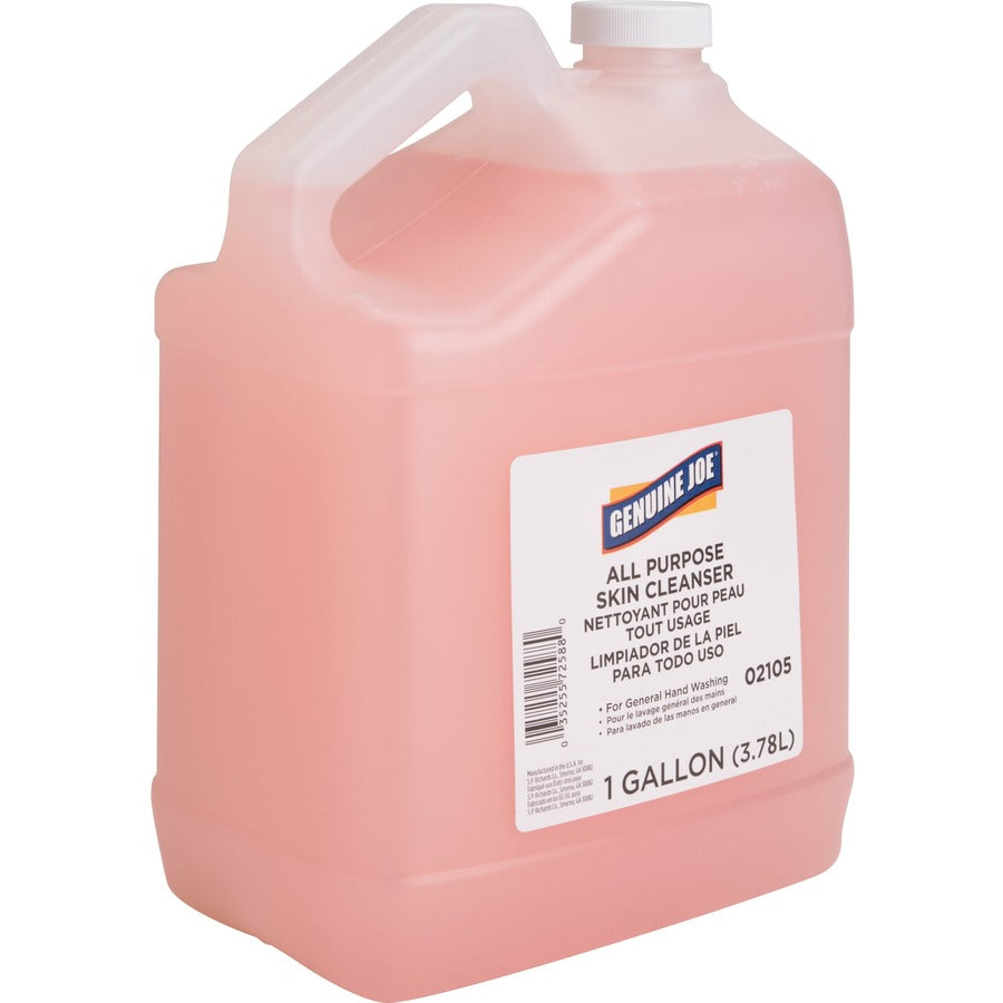 Genuine Joe All Purpose Skin Cleanser - 1 gal - Hand, Skin - Pink - 1 Each