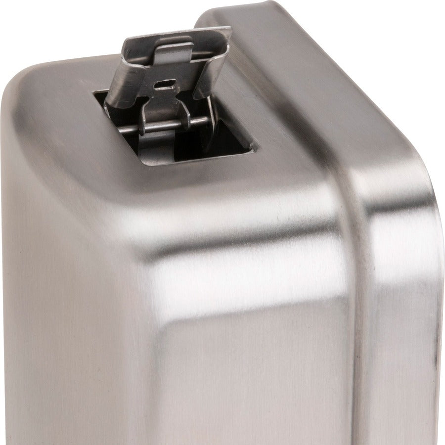 Genuine Joe Liquid/Lotion Soap Dispenser - Manual - 31.50 fl oz Capacity - Corrosion Resistant, Wall Mountable, Rust Proof - Stainless Steel - 1 Each