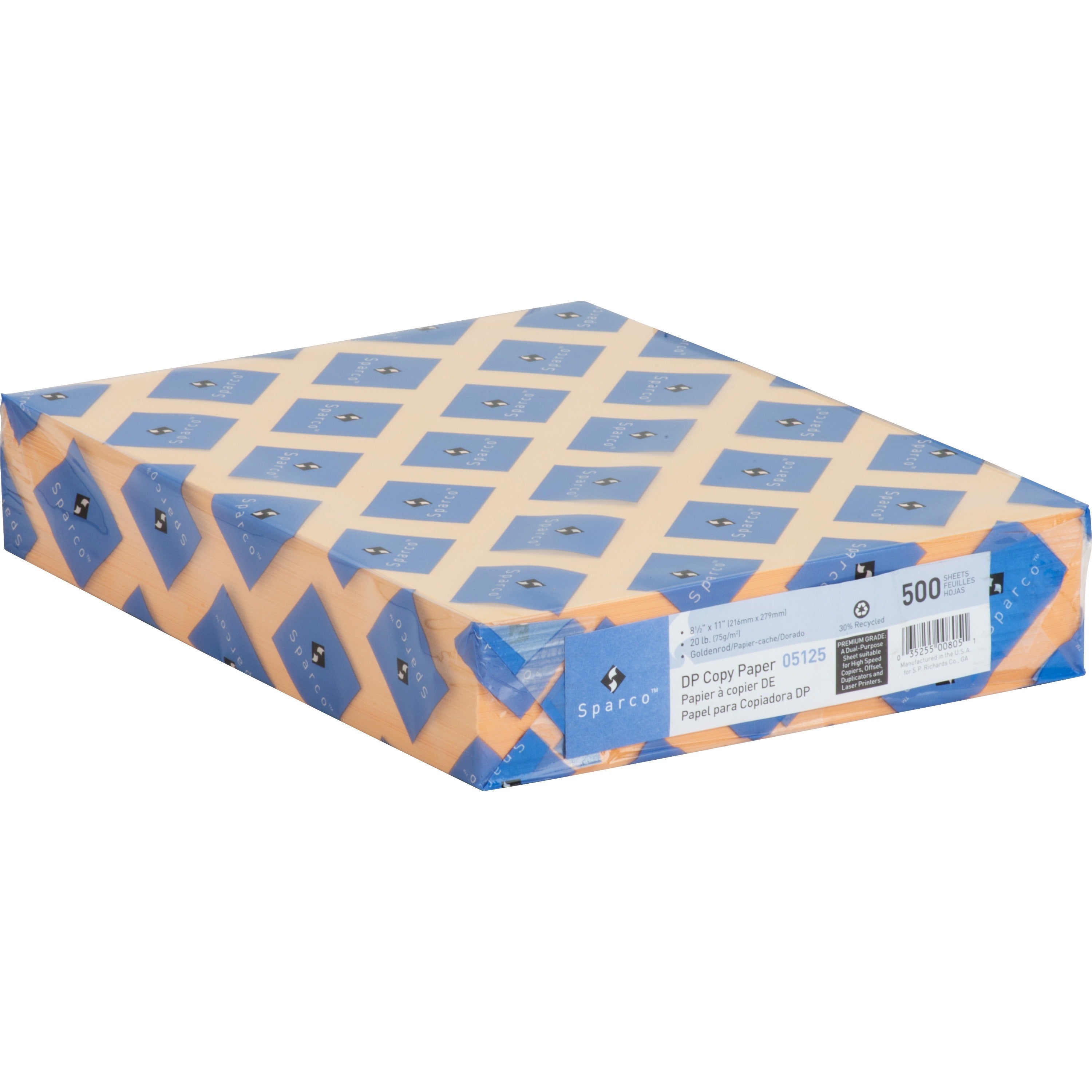 Letter - 8 1/2" x 11" - 20 lb Basis Weight - Sustainable Forestry Initiative (SFI) - Lint-free, Archival-safe, Acid-free - Goldenrod - 500 / Ream