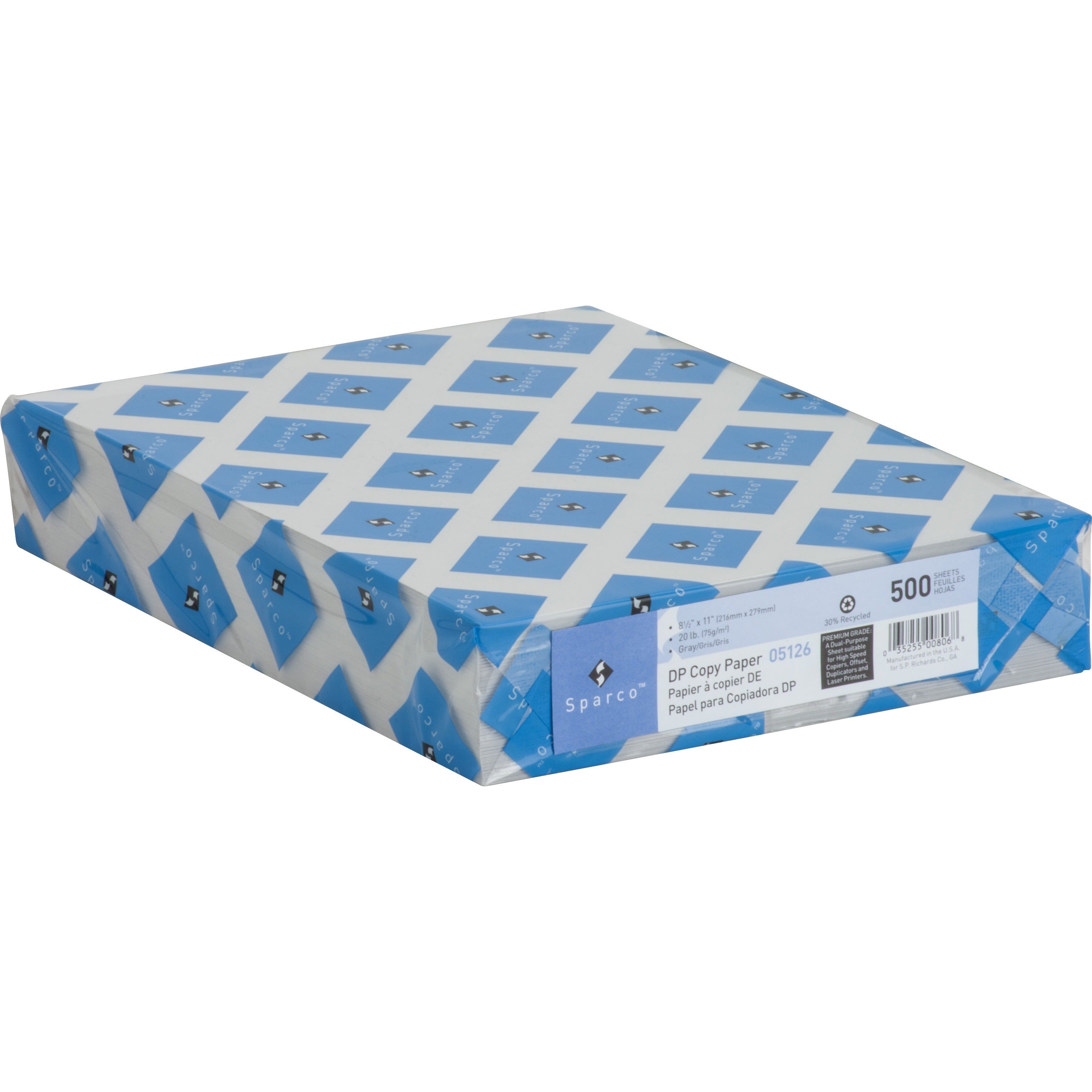 Letter - 8 1/2" x 11" - 20 lb Basis Weight - Sustainable Forestry Initiative (SFI) - Lint-free, Acid-free, Archival-safe - Gray - 500 / Ream