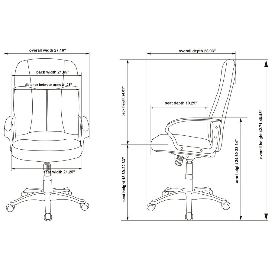 Lorell Chadwick Series Executive High-Back Chair