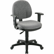 Lorell Millenia Series Pneumatic Adjustable Task Chair - Gray Seat Color - Armrest - 1 Each