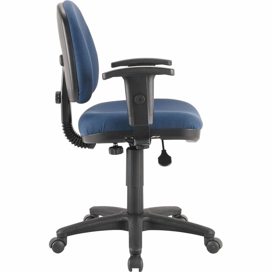 Lorell Millenia Series Pneumatic Adjustable Task Chair - Blue Seat Color - 1 Each