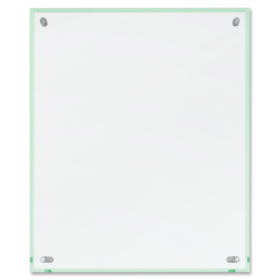 8.5" Width x 12.6" Height x 3.4" Depth - Rectangular Shape - Lightweight, Self-standing, Beveled Edge - Clear - 1 Each