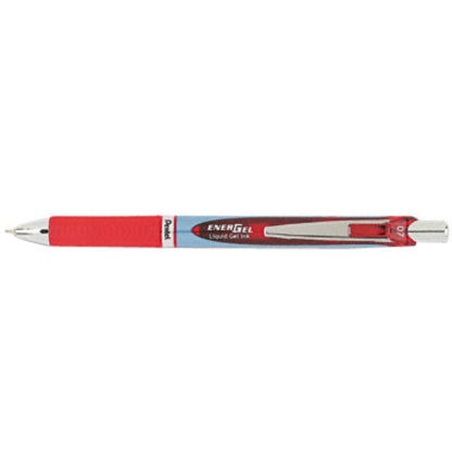 EnerGel EnerGel RTX Liquid Gel Pen - 0.7 mm Medium Needle Pen Point - Refillable - Retractable - Red Ink - Gel-based - Blue Barrel - Stainless Steel Tip - 1 Each
