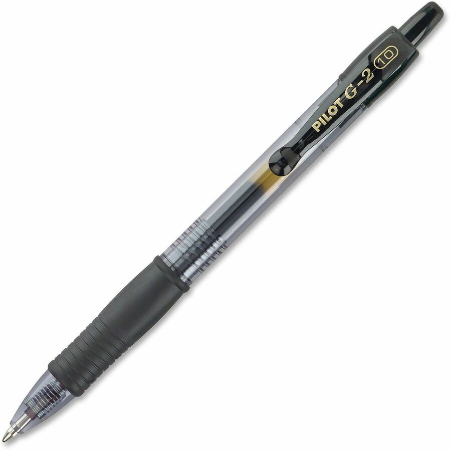 G2 Premium Gel Ink Retractable Pens - 1 mm Bold Pen Point - Refillable - Retractable - Black Ink - Gel-based - Black Barrel - 1 Dozen