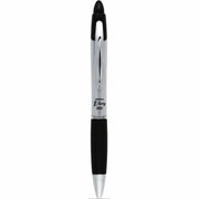 Zebra Z-grip Max Retractable Ballpoint Pens - 1 mm Medium Conical Pen Point - Retractable - Black Ink - Gray Barrel - 1 Dozen
