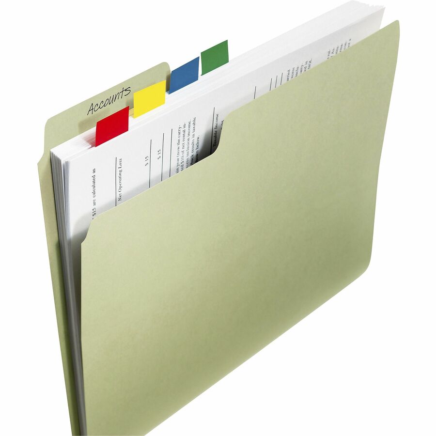 Post-it&reg; Flags - 100 - 1" Flag/Note Width x 1 3/4" Flag/Note Length - Rectangle - Unruled - White - Removable, Self-adhesive - Dispenser Included - 1 Pack