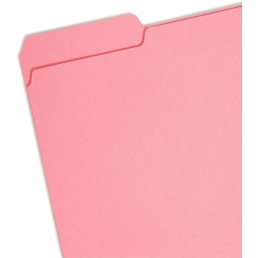 8 1/2" x 11" - 3/4" Expansion - Top Tab Location - Assorted Tab Position - 11 pt. - 1 Plys - Paper Stock - Aqua, Black, Dark Pink, Gray, Purple - 10% Recycled - 100 / Box