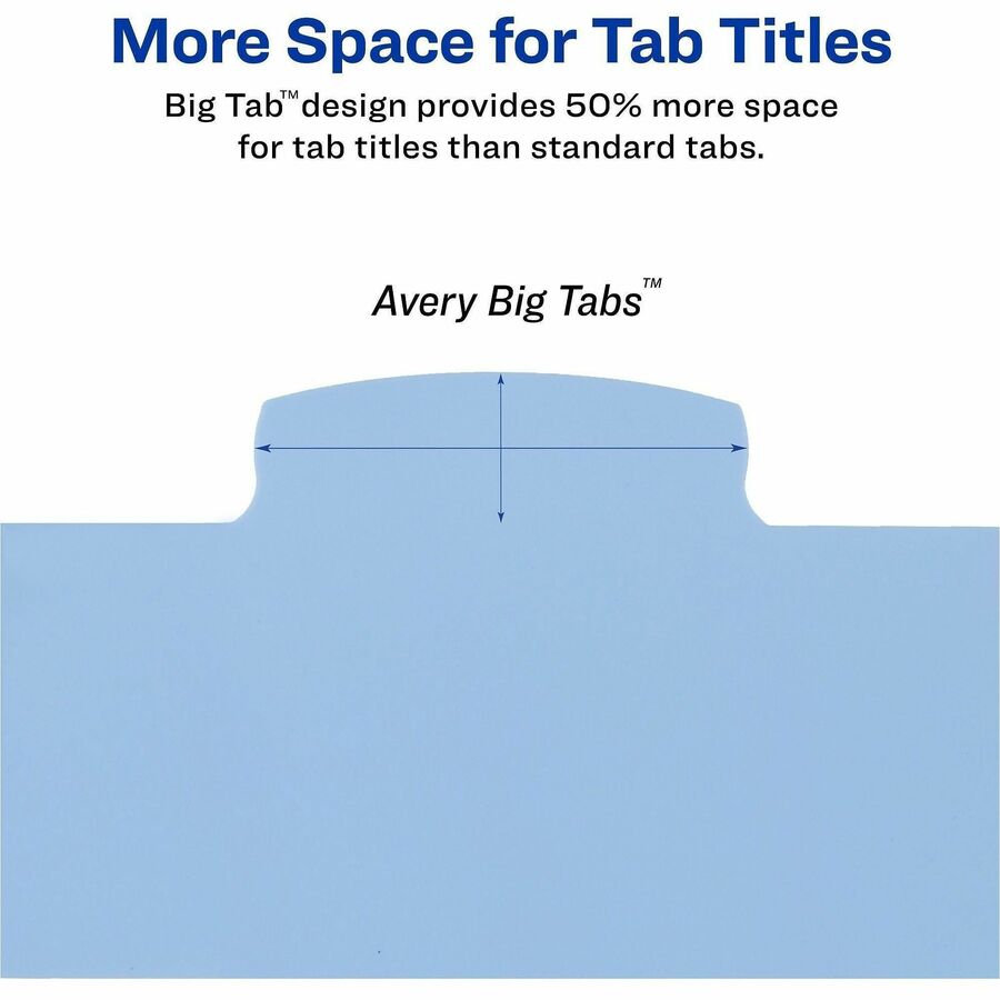 8 x Divider(s) - Write-on Tab(s) - 8 - 8 Tab(s)/Set - 8.5" Divider Width x 11" Divider Length - 3 Hole Punched - Multicolor Plastic Divider - Multicolor Plastic Tab(s) - 8 / Set