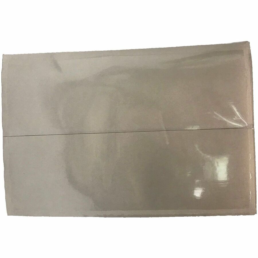 Tabbies Self-adhesive Poly Pockets - For 4 3/4" x 7" Sheet - Clear - Poly - 100 / Box