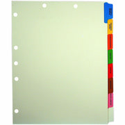 8 Tab(s) - 8 Tab(s)/Set - 9" Divider Width x 11" Divider Length - Manila Tab(s) - 1 Box