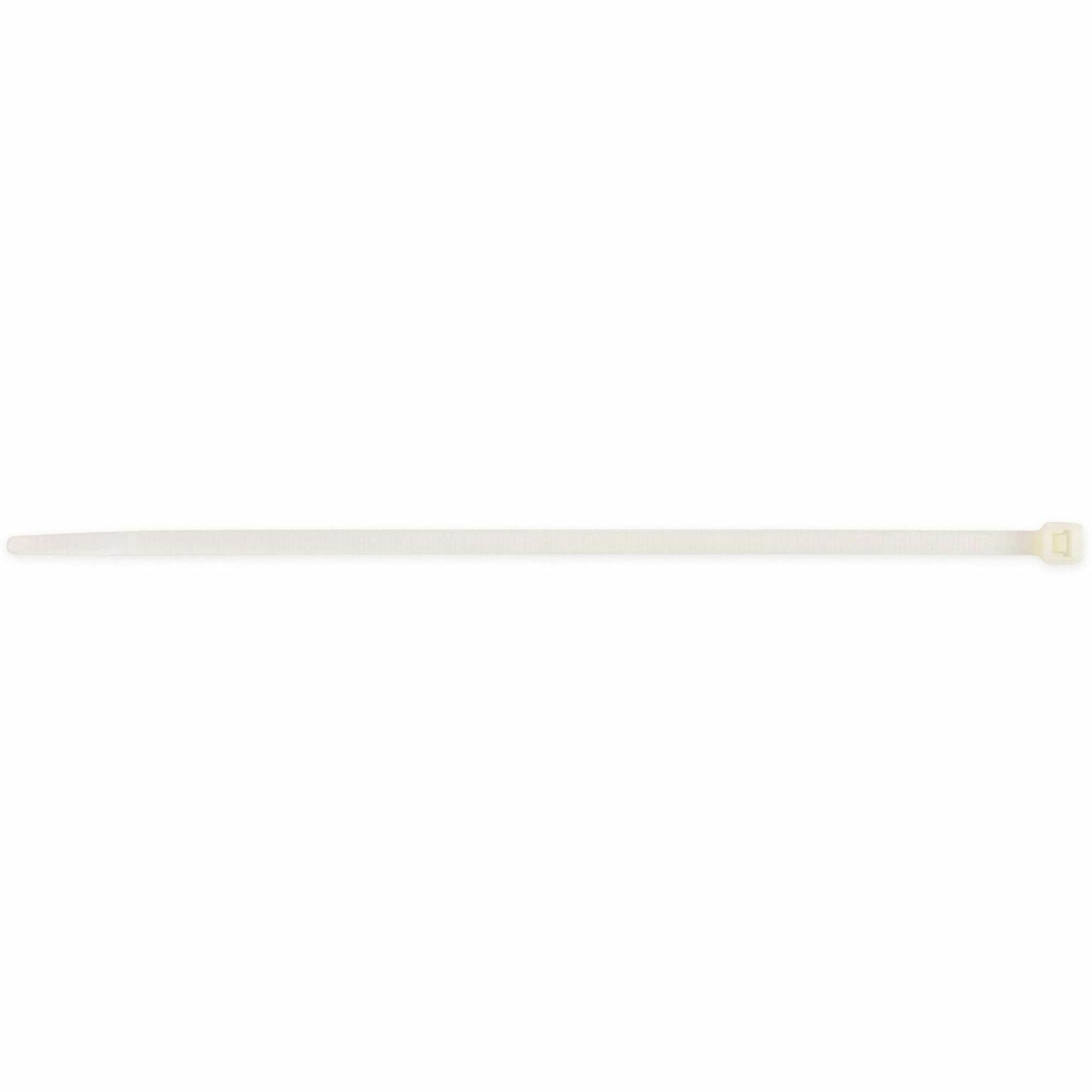 Tatco Tamper-proof Cable Ties - Cable Tie - Natural - 8" Length - 1000 / Pack