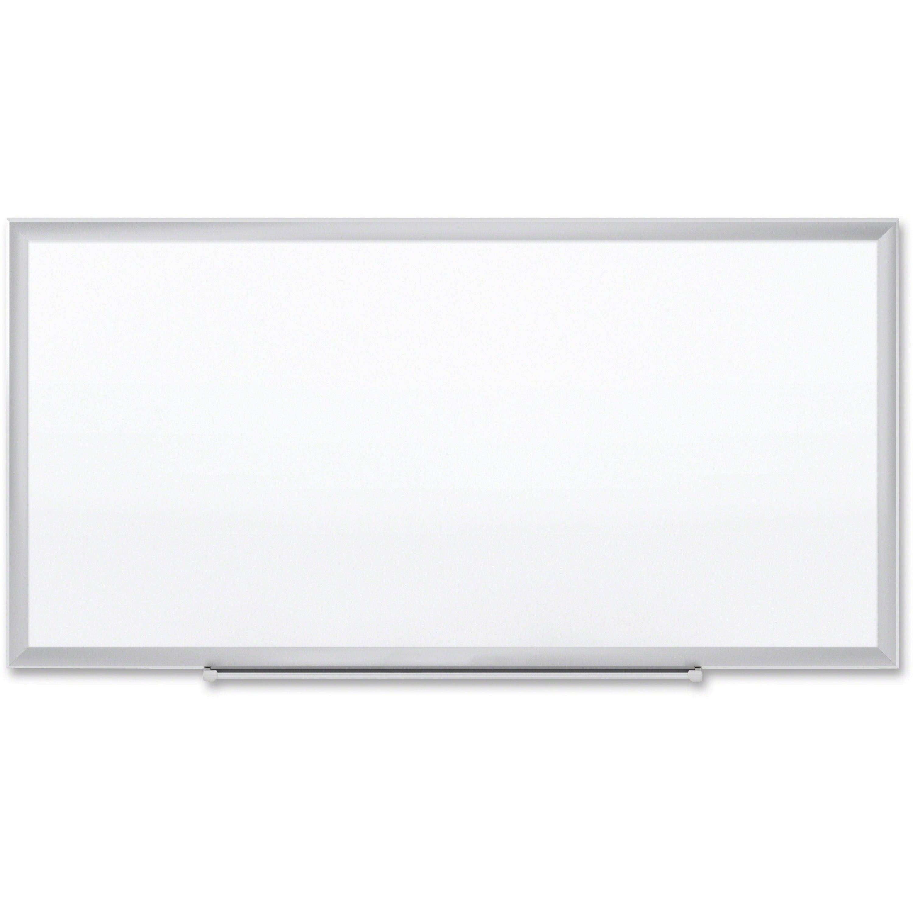 Quartet Classic Premium Porcelain Magnetic Board, 96" x 48", White Surface, Silver Aluminum Frame, Rectangle, Horizontal/Vertical Orientation, Magnetic, 1 Each
