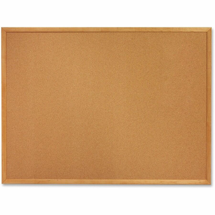 Quartet Classic Series Cork Bulletin Board - 36" Board Height x 48" Board Width - Brown Natural Cork Surface - Self-healing, Flexible, Durable - Oak Frame - 1 Each