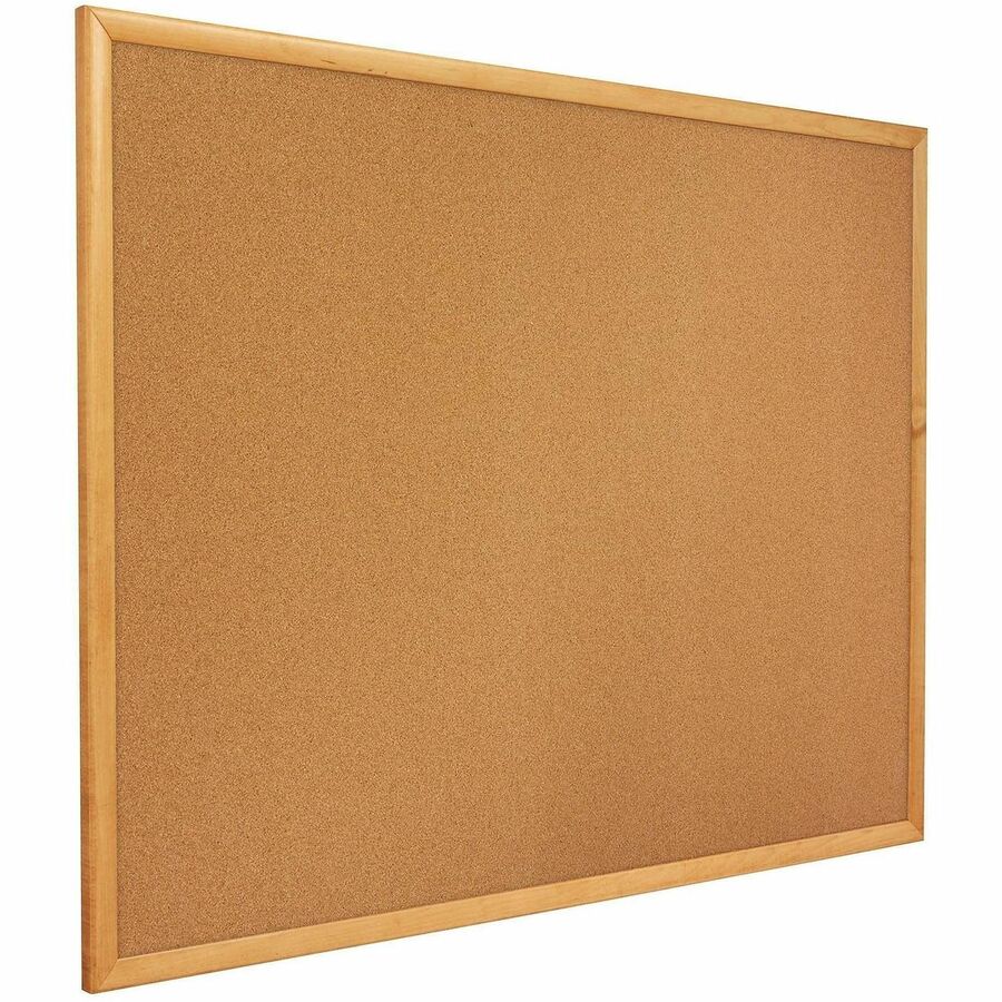 Quartet Classic Series Cork Bulletin Board - 48" Board Height x 96" Board Width - Brown Natural Cork Surface - Self-healing, Flexible, Durable - Oak Frame - 1 Each
