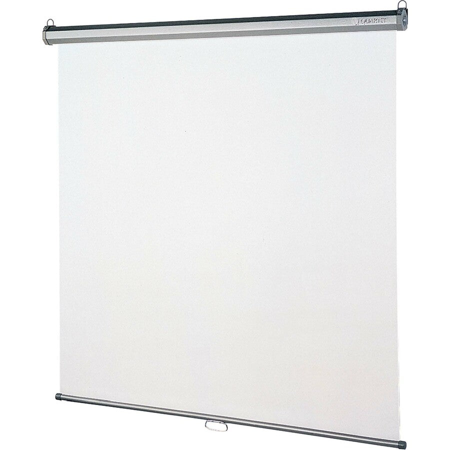 Quartet Manual Projection Screen - 1:1 - Matte White - 70" Height x 70" Width - Wall Mount, Ceiling Mount